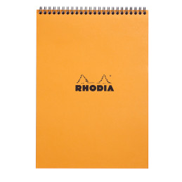 Rhodia Classic Wirebound Notepad - A4 - Orange - Line